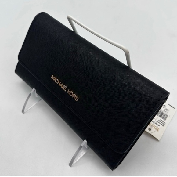 Michael Kors Large Double Zip Wallet Wristlet & Trifold Wallet black - Picture 12 of 16